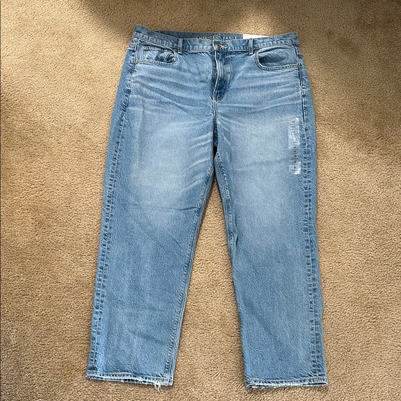 American Eagle Outfitters Denim - American Eagle Super High Rise Ankle Straight Jeans